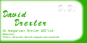 david drexler business card